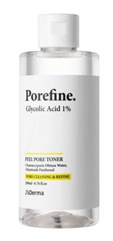 Пилинг тонер с гликолевой кислотой JsDERMA Pore Cleaning&Refine Glycolic Acid 1% Toner, 200ml - фото 12993