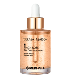Ампульная сыворотка с золотом и розой MEDI-PEEL Derma Maison Black Rose 24K Gold Ampoule, 95 мл - фото 16978