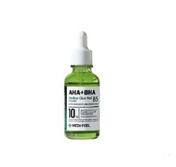 Сыворотка с кислотами 10% для чувствительной кожи MEDI-PEEL AHA BHA Amino Cica-Nol B5 Ampoule, 30 мл - фото 17556